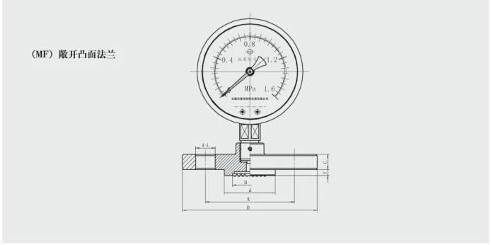 structure of diaphragm pressure gauge 2
